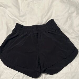 Lululemon Women's 4in Black Athletic Short-Hotty Hot High-Rise Lined Short